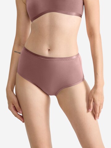 SLOGGI Slip ' GO Daily Cotton Highwaist ' in Brown: front