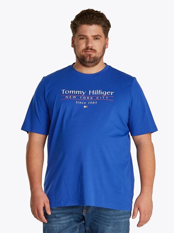 Tommy Hilfiger Big & Tall Tričko – modrá: přední strana