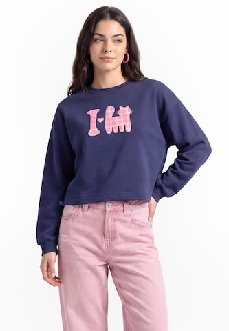 Sweat-shirt MYMO en bleu : devant