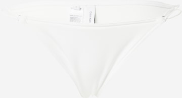 Calvin Klein Swimwear سروال بيكيني بلون أبيض: الأمام