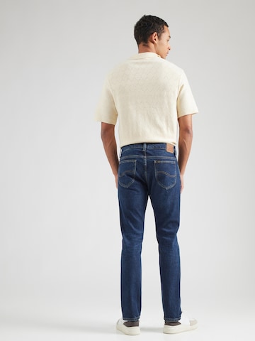 Coupe slim Jean 'RIDER' Lee en bleu : derrière