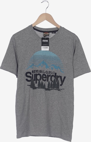 Superdry T-Shirt L in Grau: Vorderseite