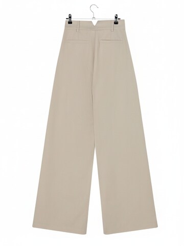 WEARABLE STORIES Wide leg Broek 'Gwyneth' in Beige