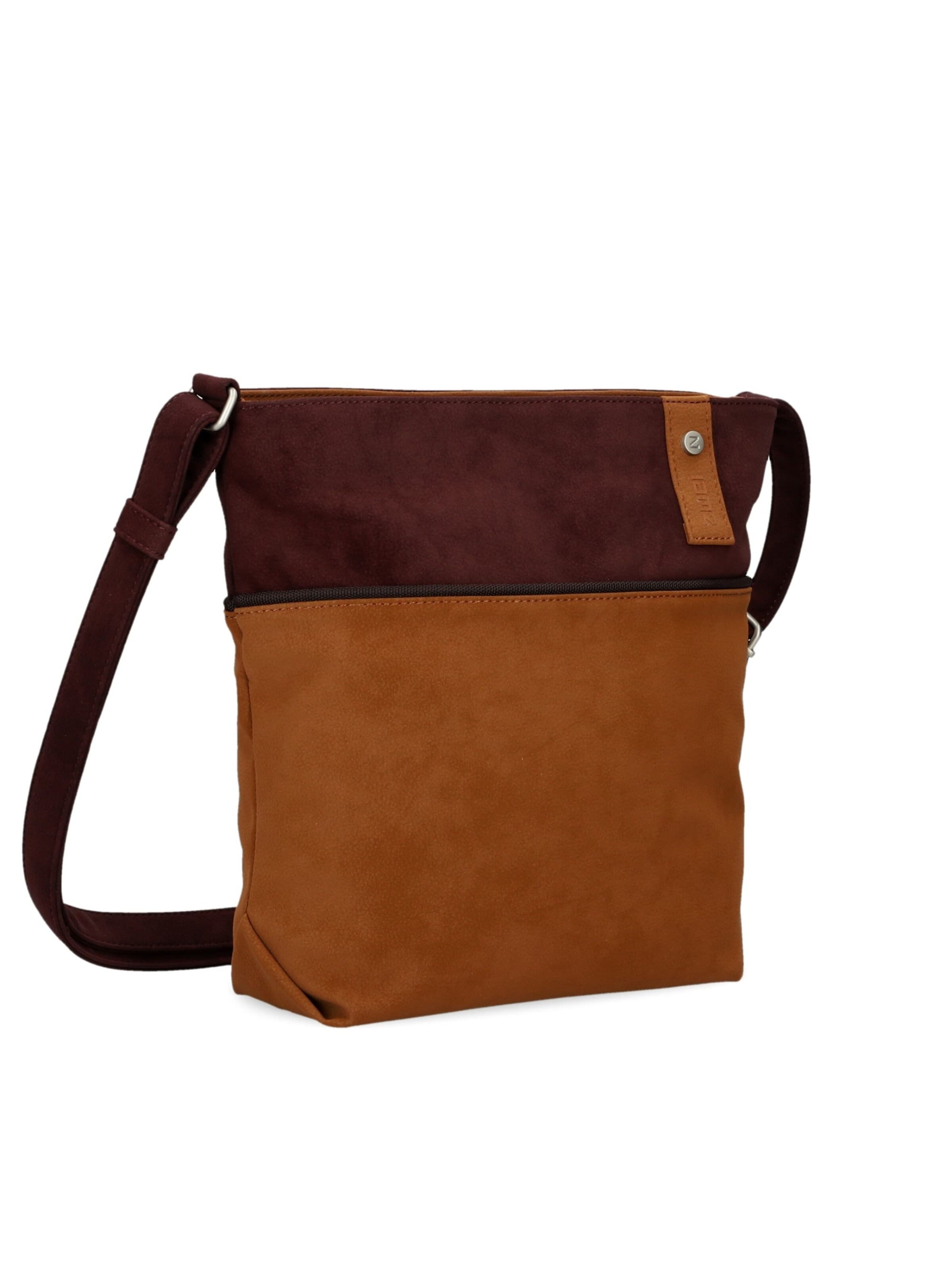 ZWEI Handbag 'JANA J10' in Brown