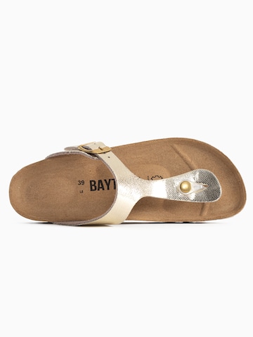 Bayton T-bar sandals 'Mercure' in Gold