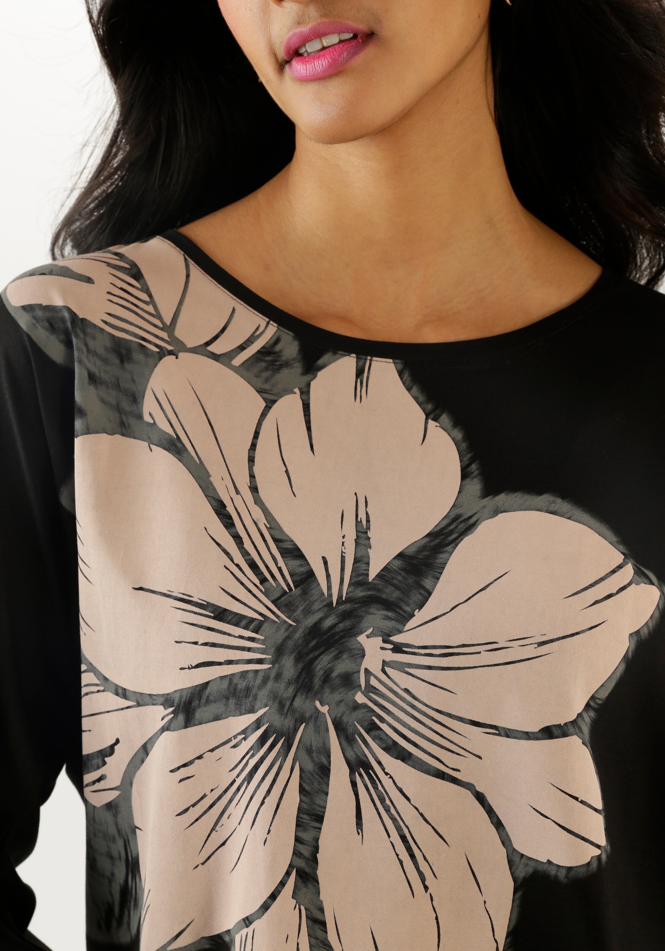 Aniston SELECTED Shirt in Black