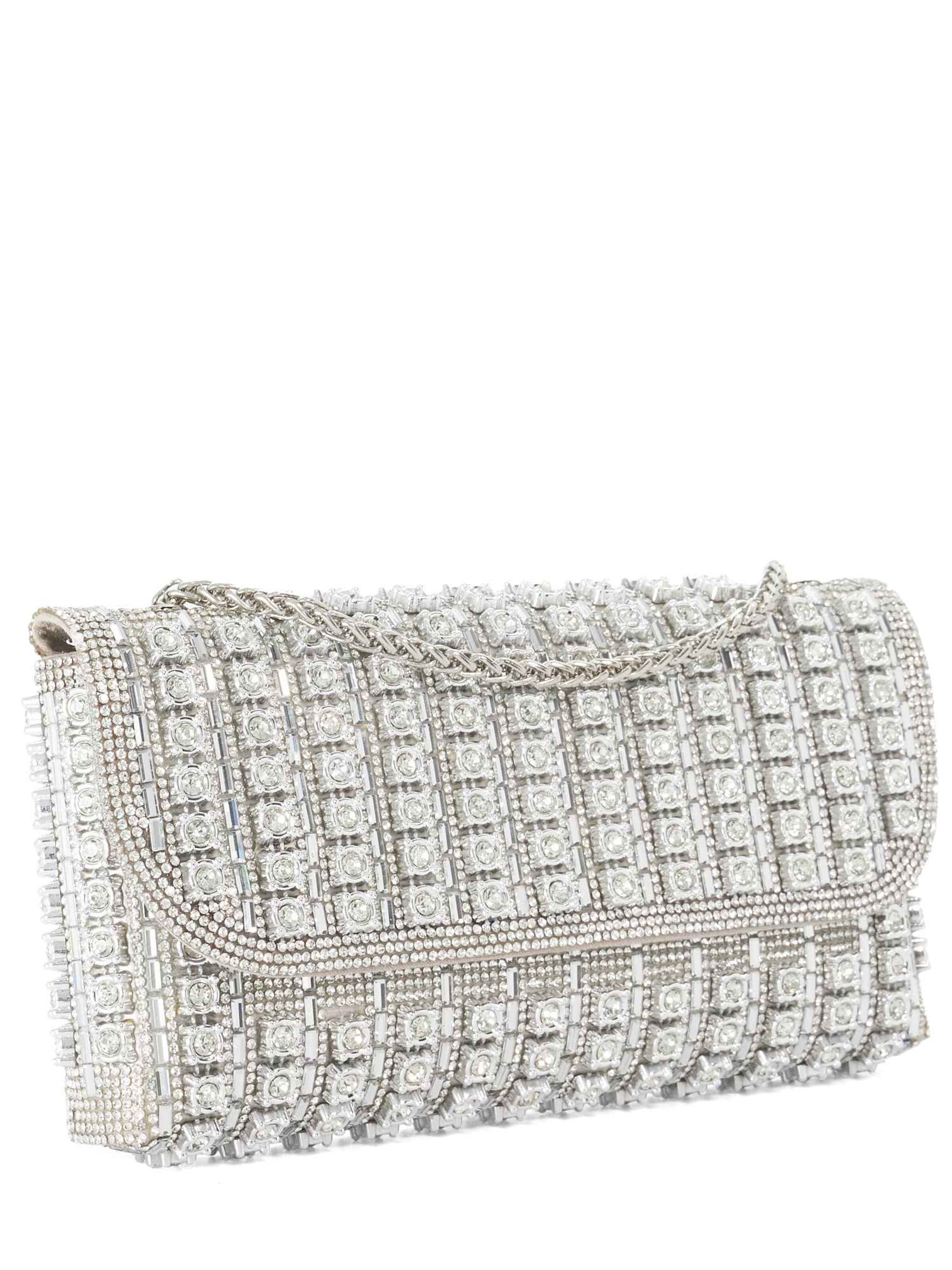 Dune LONDON Clutch 'Elabourate' in Zilver