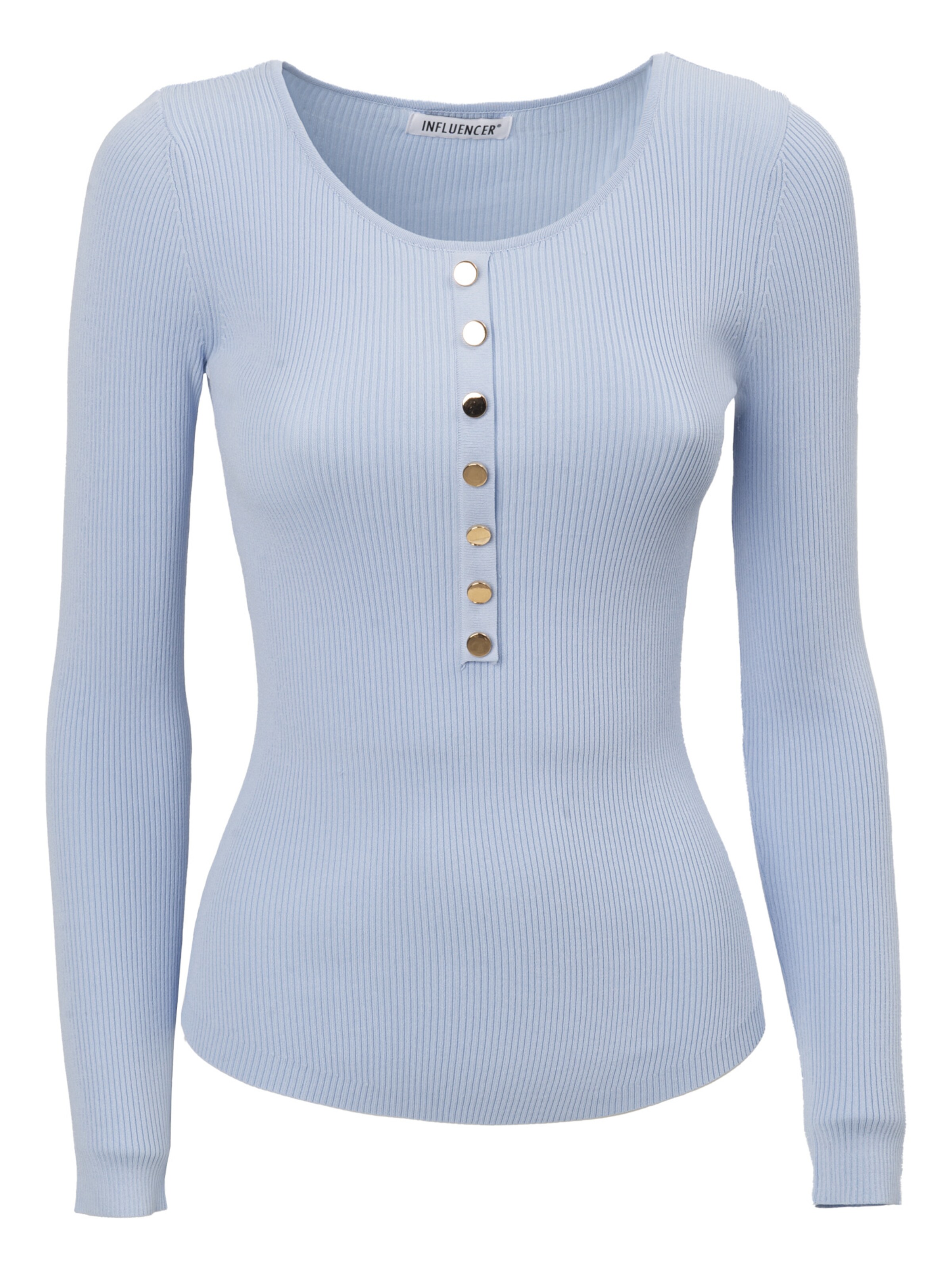 Influencer Pulóver - kék: elől