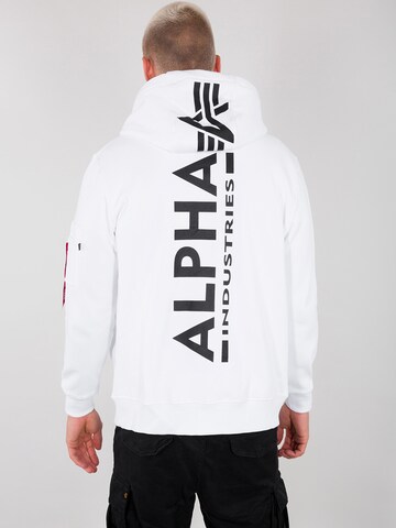 ALPHA INDUSTRIES Sweatjacka i vit