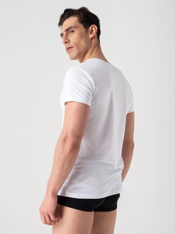 Burnell & Son Undershirt 'Rundhals Kurzarm Unterhemden' in White