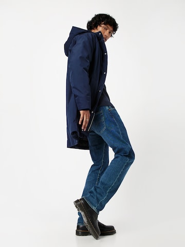 Manteau mi-saison 'Kolmaro' minimum en bleu