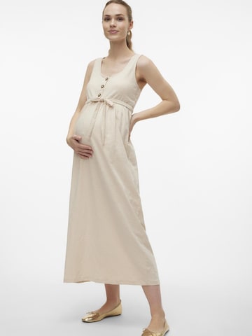MAMALICIOUS Sukienka 'Evi Lia' w kolorze beżowy: przód