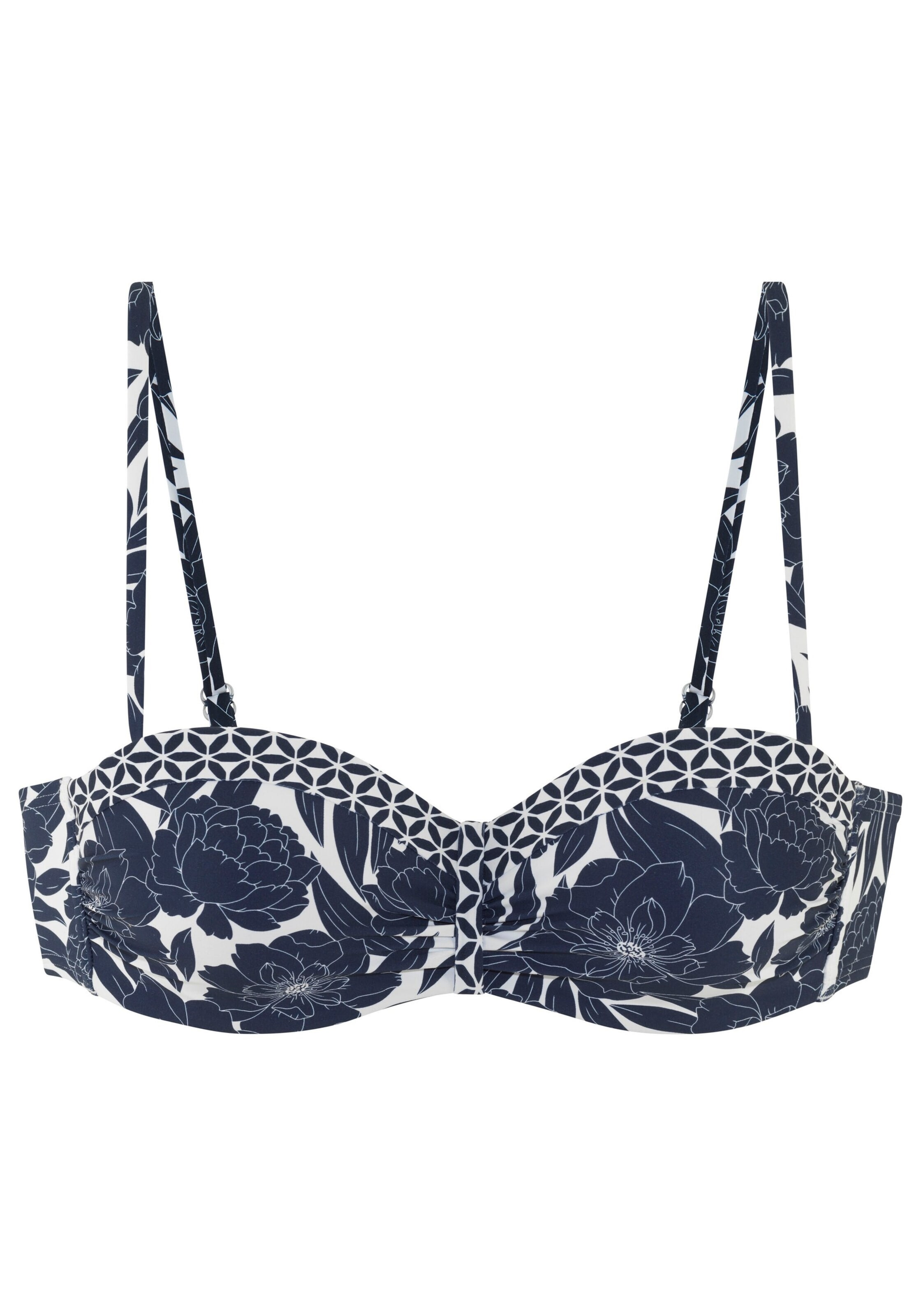 SUNSEEKER Бандо Верх бикини в Синий: спереди