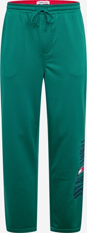 Tommy Jeans Regular Pants 'Ethan' in Green: front