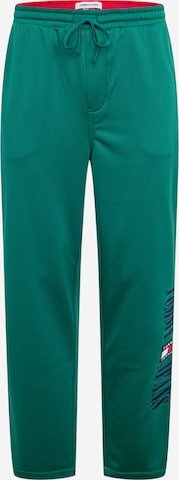 Tommy Jeans Regular Pants 'Ethan' in Green: front