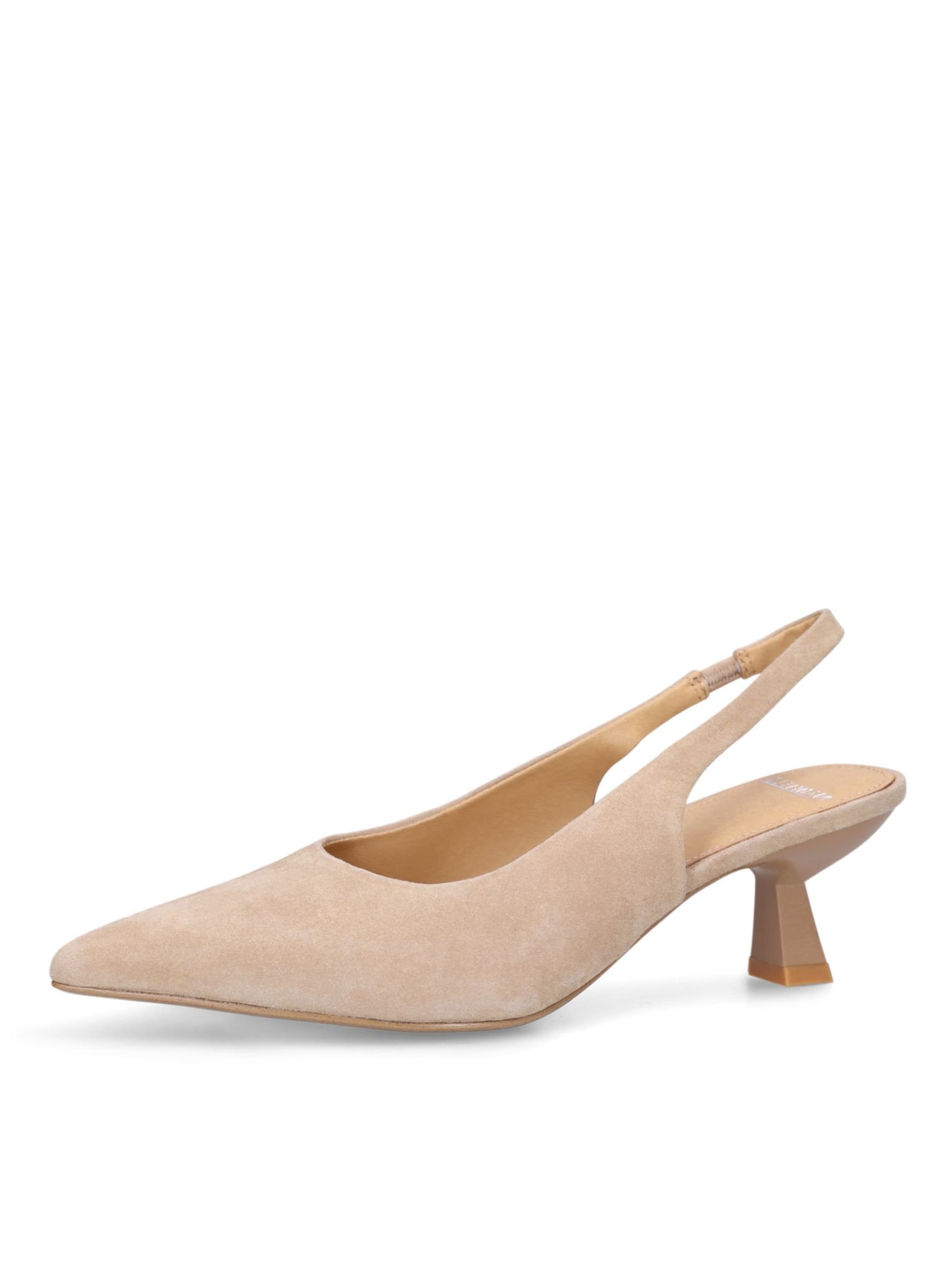MANFIELD Slingpumps in Beige: voorkant