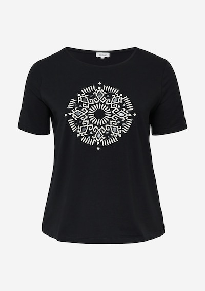s.Oliver T-Shirt in schwarz / weiß, Produktansicht