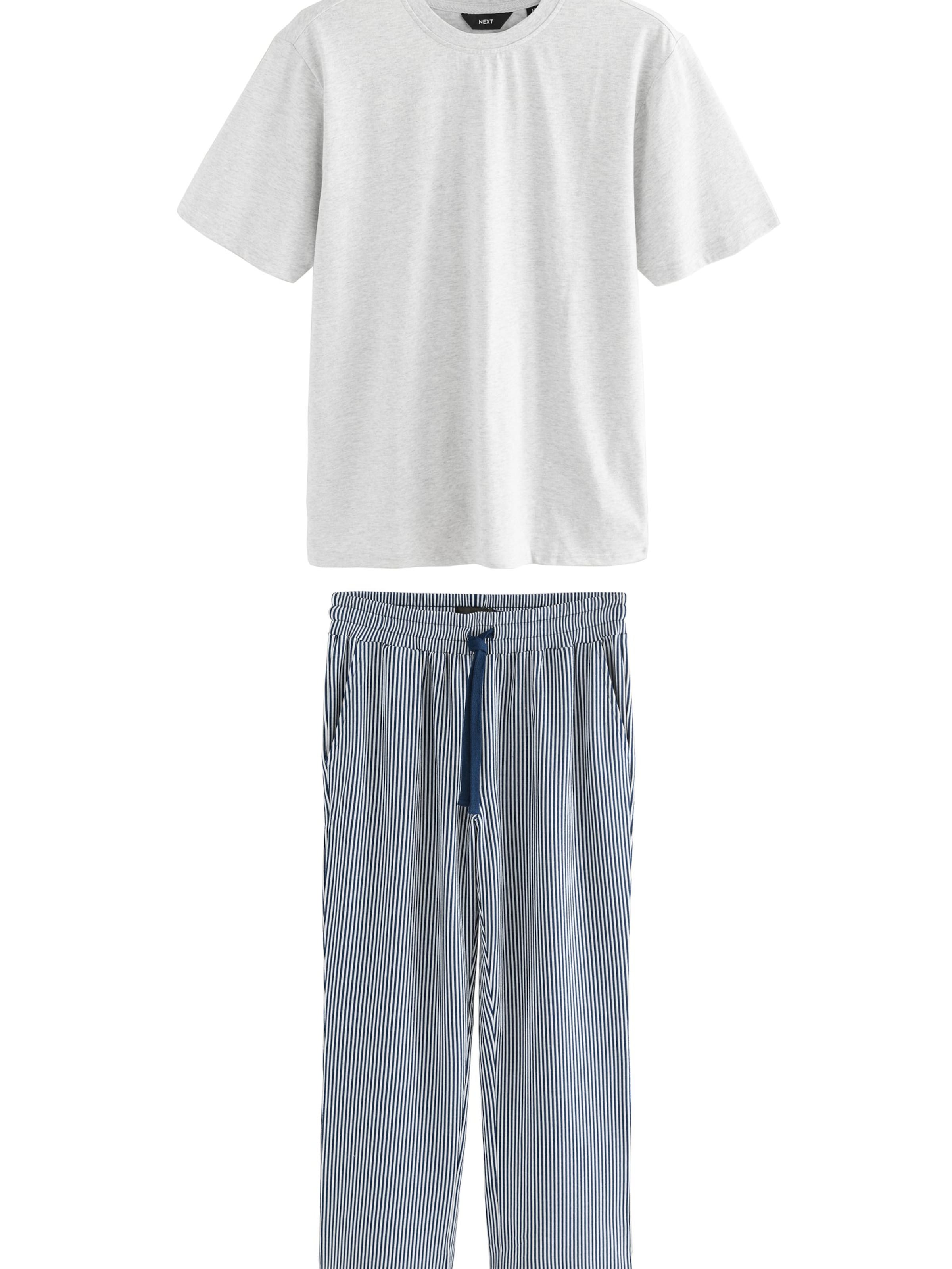 Next Pyjamas lång i blå: framsida