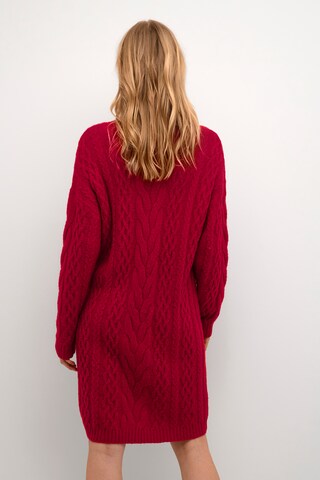 Cream Knit dress 'Cabin' in Red