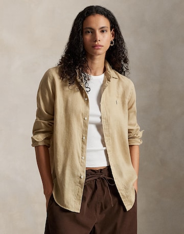 Polo Ralph Lauren - Blusa 'CLASSIC' em bege: frente