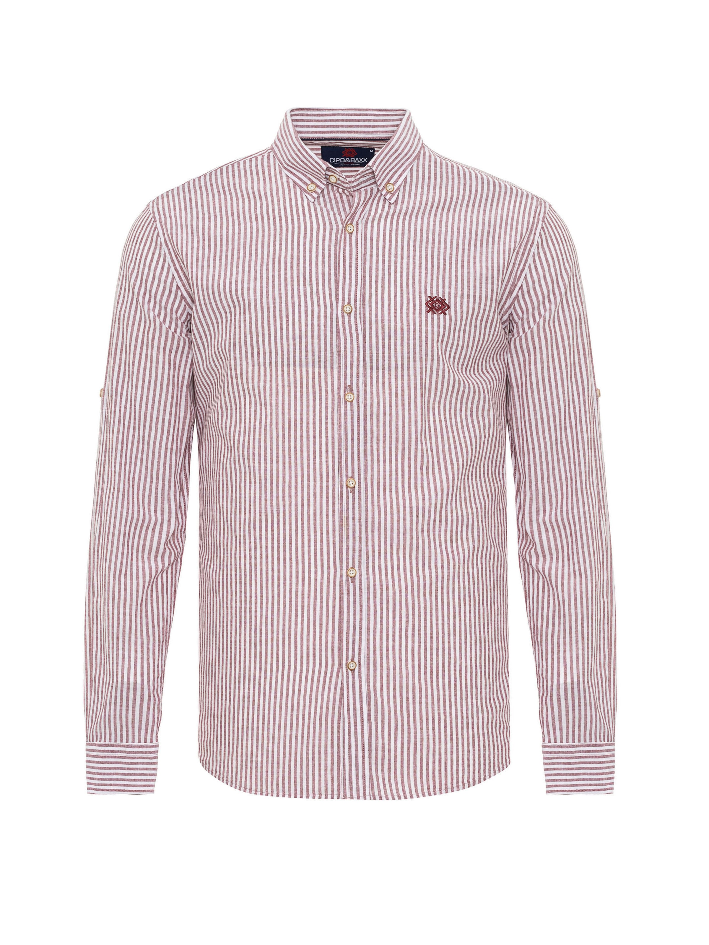 CIPO & BAXX Hemd 'CH194' in bordeaux, Produktansicht