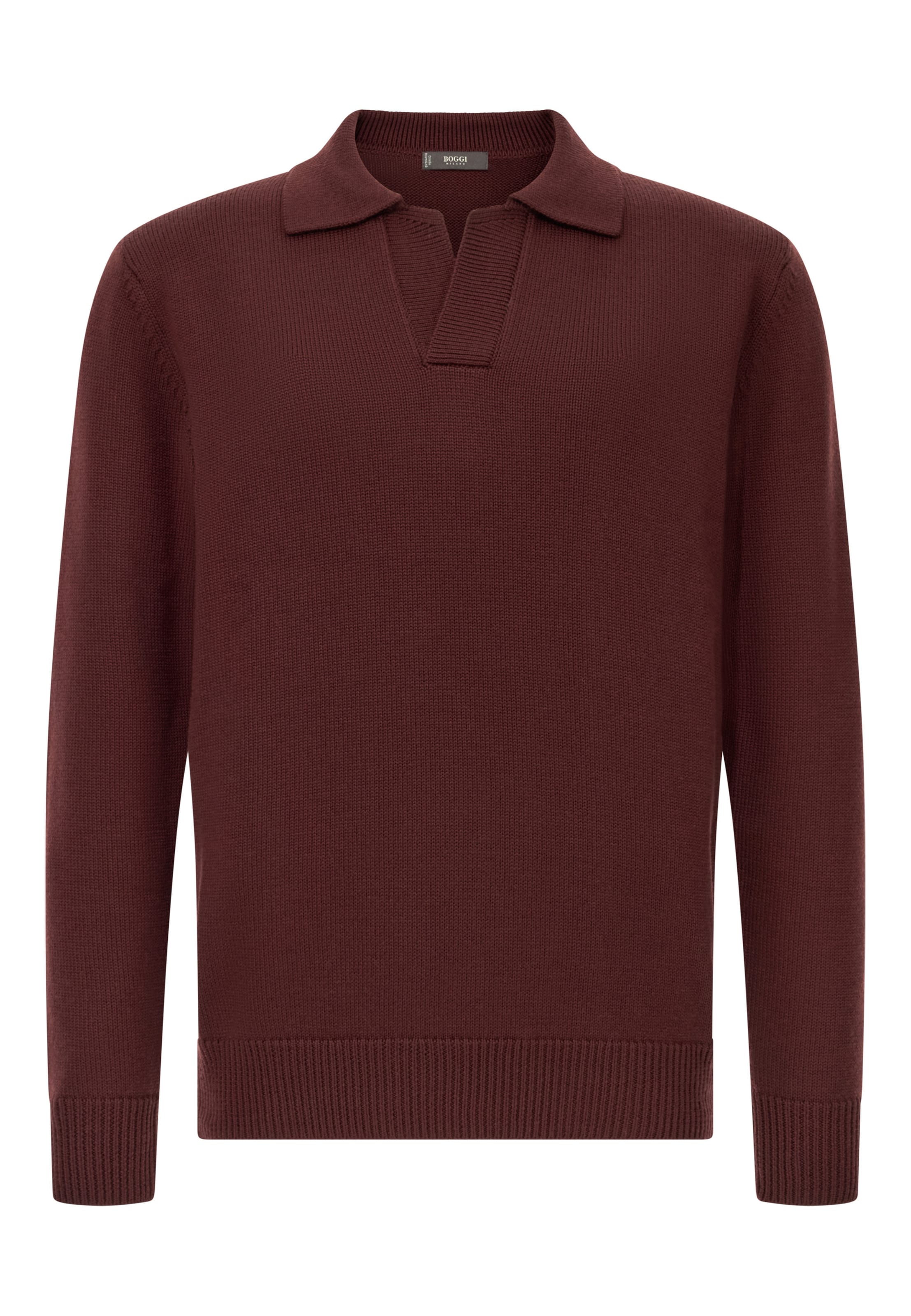 Pull-over Boggi Milano en rouge : devant