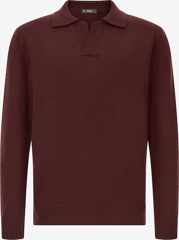 Pull-over Boggi Milano en rouge : devant