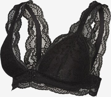 MAMALICIOUS Triangle Nursing Bra 'Senia' in Black: front