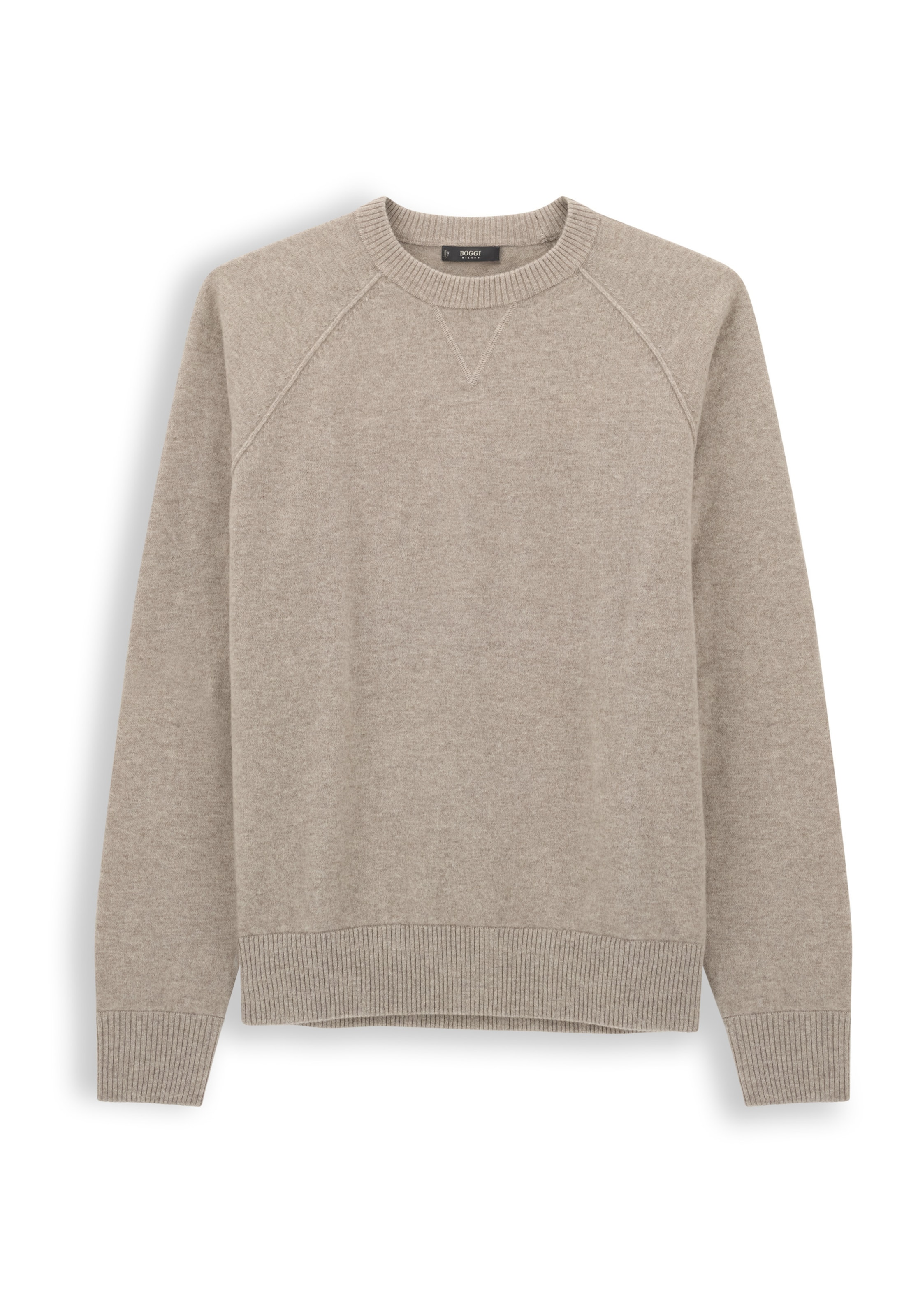Boggi Milano Sweatshirt in Beige: Vorderseite