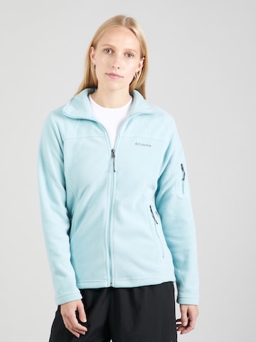 COLUMBIA Athletic Fleece Jacket 'Fast Trek II' in Blue: front