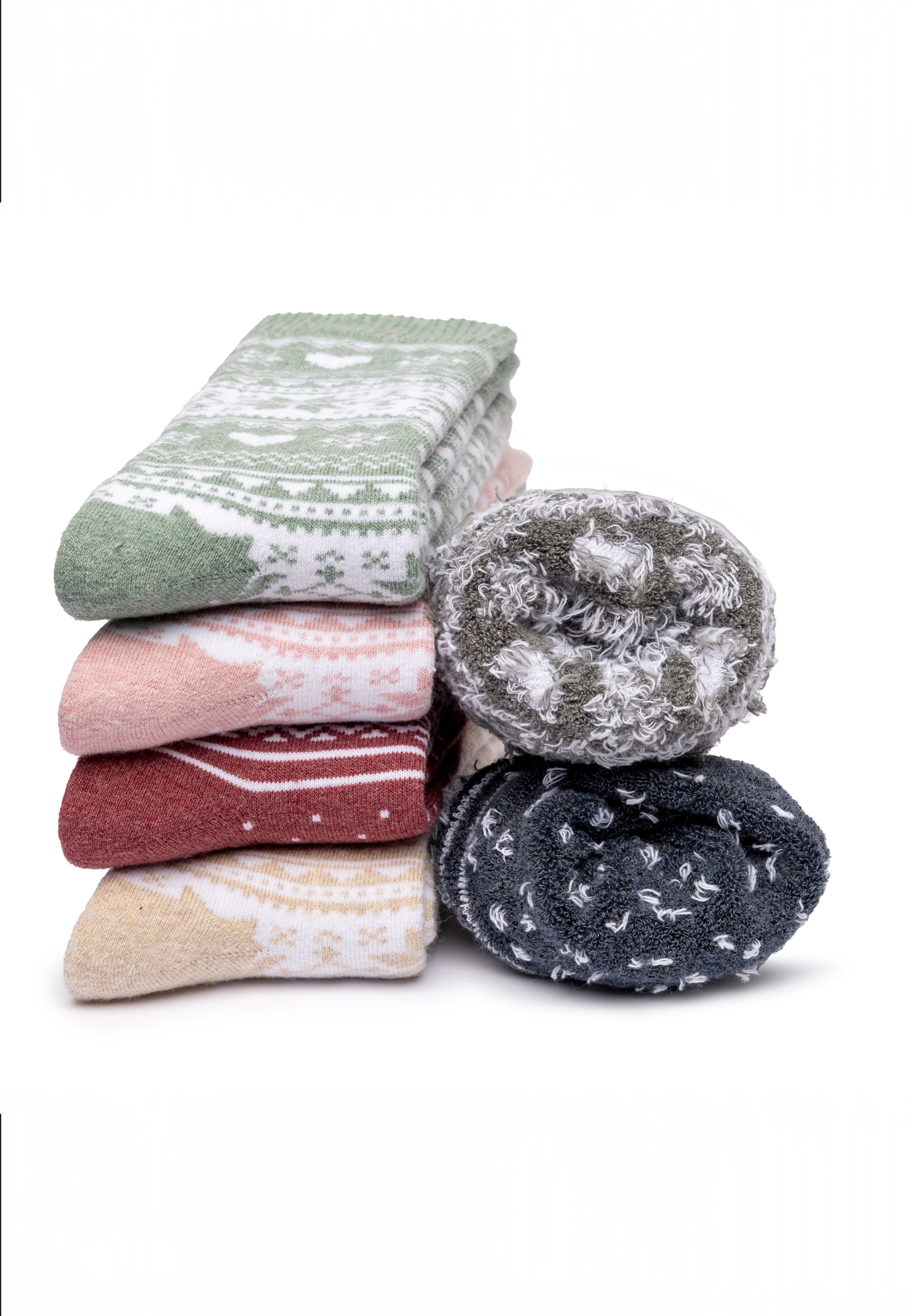 Calzino 'Warm' di Occulto in beige: frontale