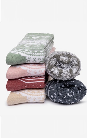 Occulto Socken 'Warm' in Beige: Vorderseite