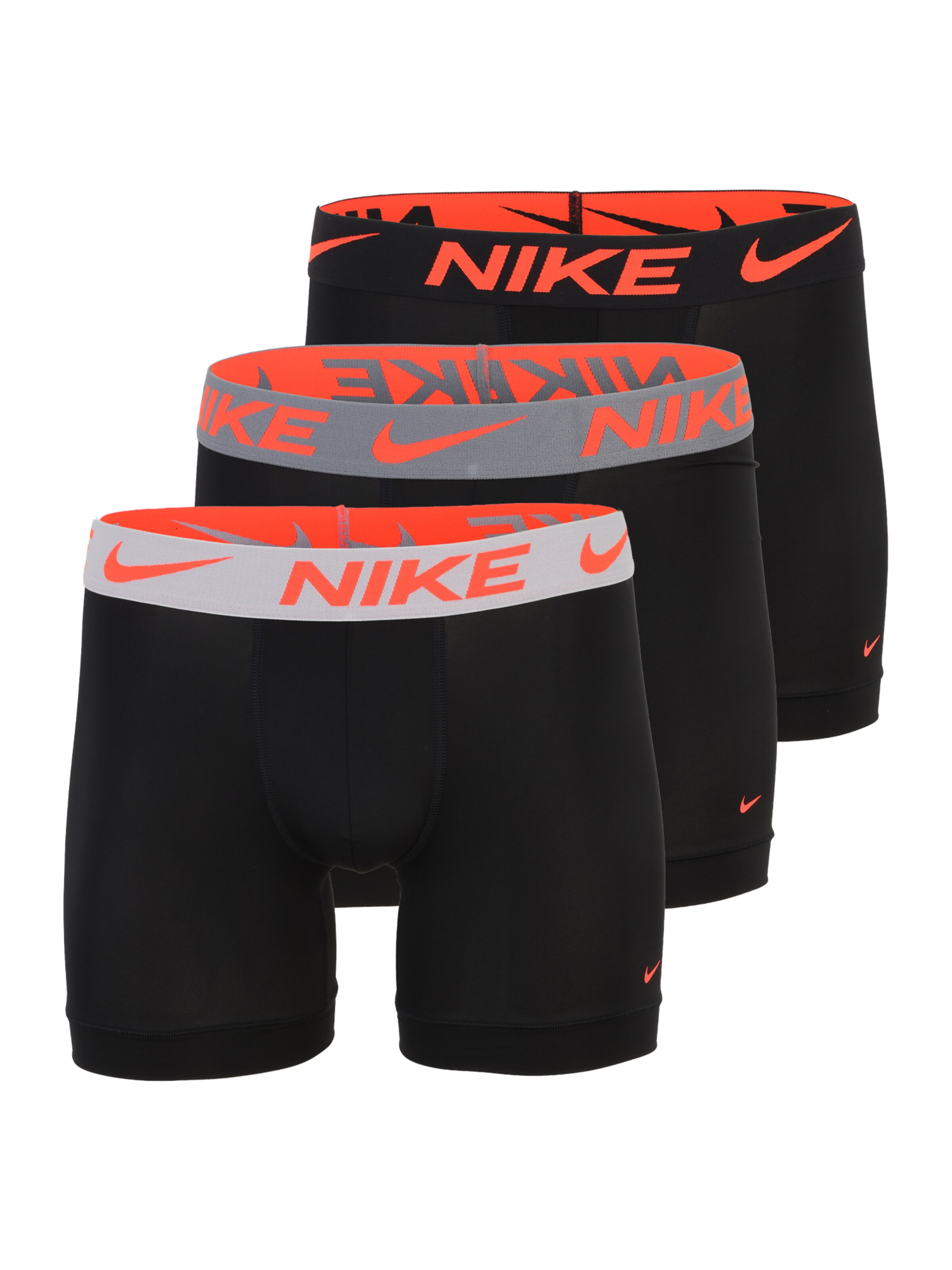 NIKE Underwear Boxers 'Essential' em XS em cinzento / cinzento claro / vermelho / preto, Vista do artigo
