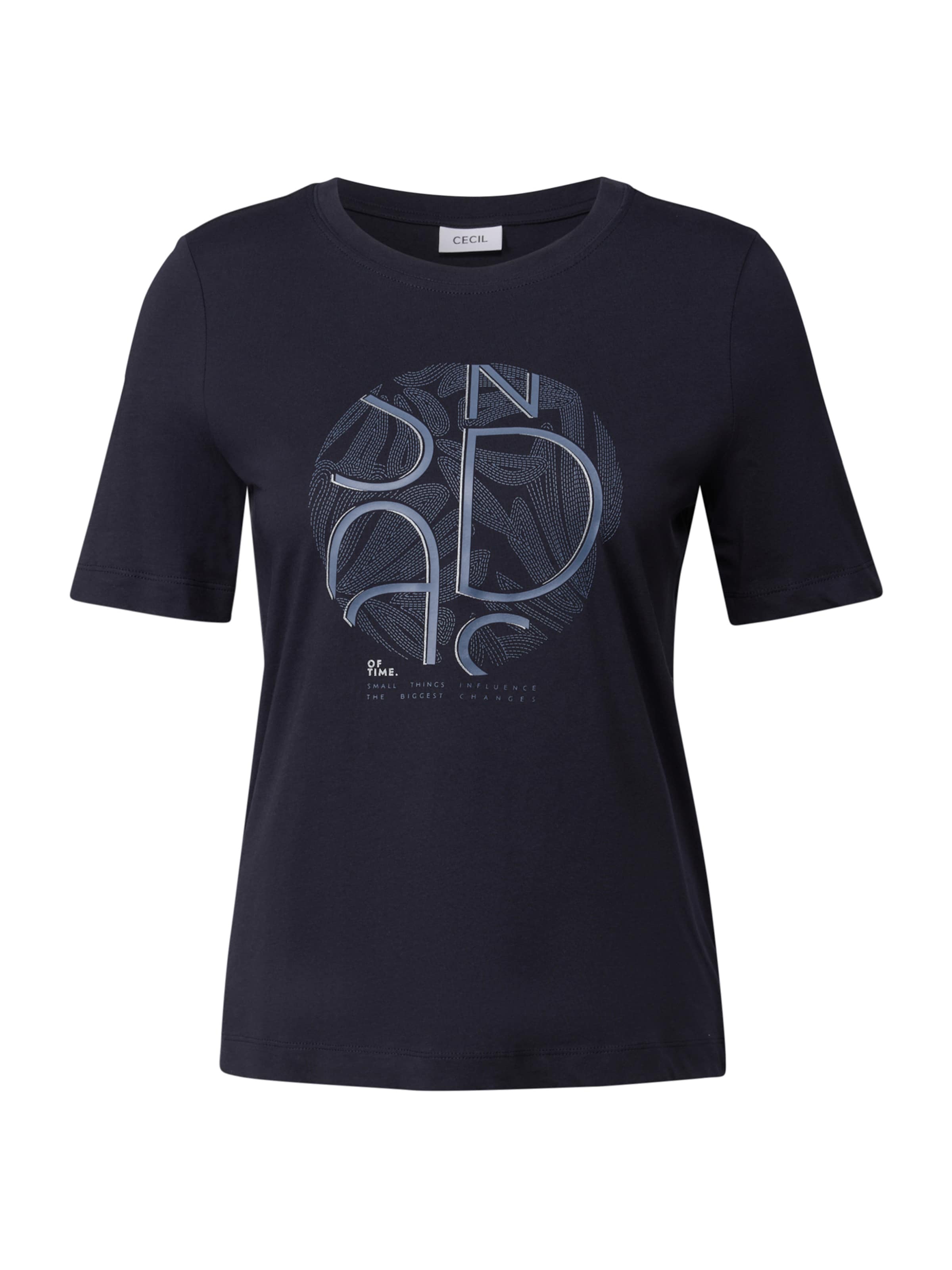 CECIL Тениска в синьо: отпред