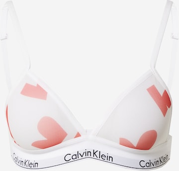 Calvin Klein Underwear Triangle Bra in White: front