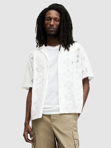 AllSaints - Comfort Fit Camisa 'VISTA' em branco