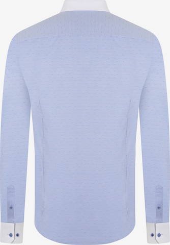 mėlyna DENIM CULTURE Standartinis modelis Marškiniai 'Eldon'