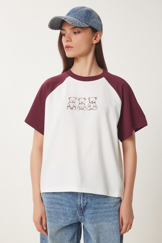 T-shirt Happiness İstanbul en rouge : devant