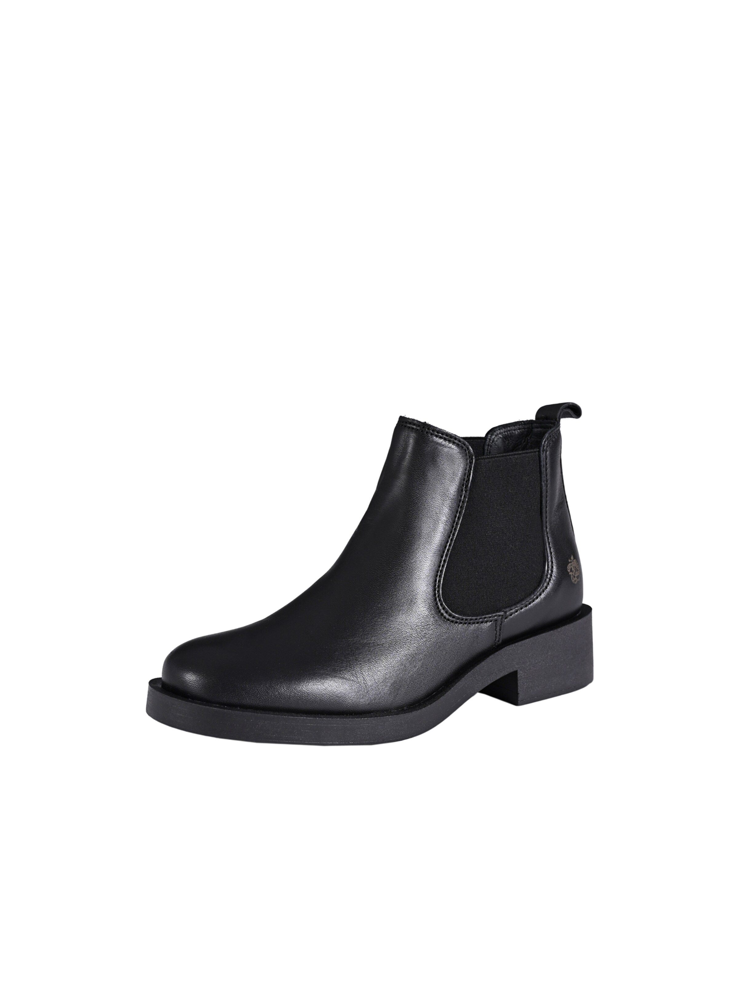 Apple of Eden Chelsea boots 'Simone' in Zwart: voorkant
