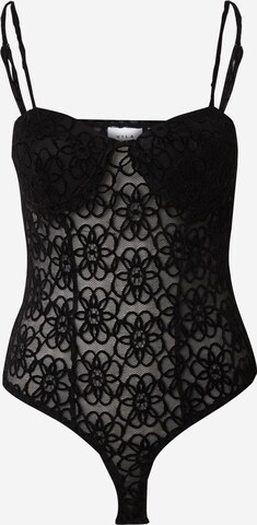 VILA - Body camiseta 'MOLA' en negro: frente