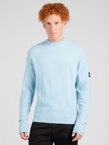 Pull-over Calvin Klein en bleu : devant