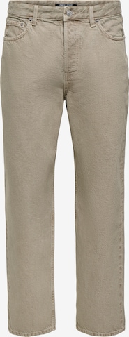 Only & Sons Jeans 'ONSFADE' in Beige: front
