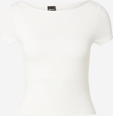 Gina Tricot T-Shirt in Weiß: predná strana