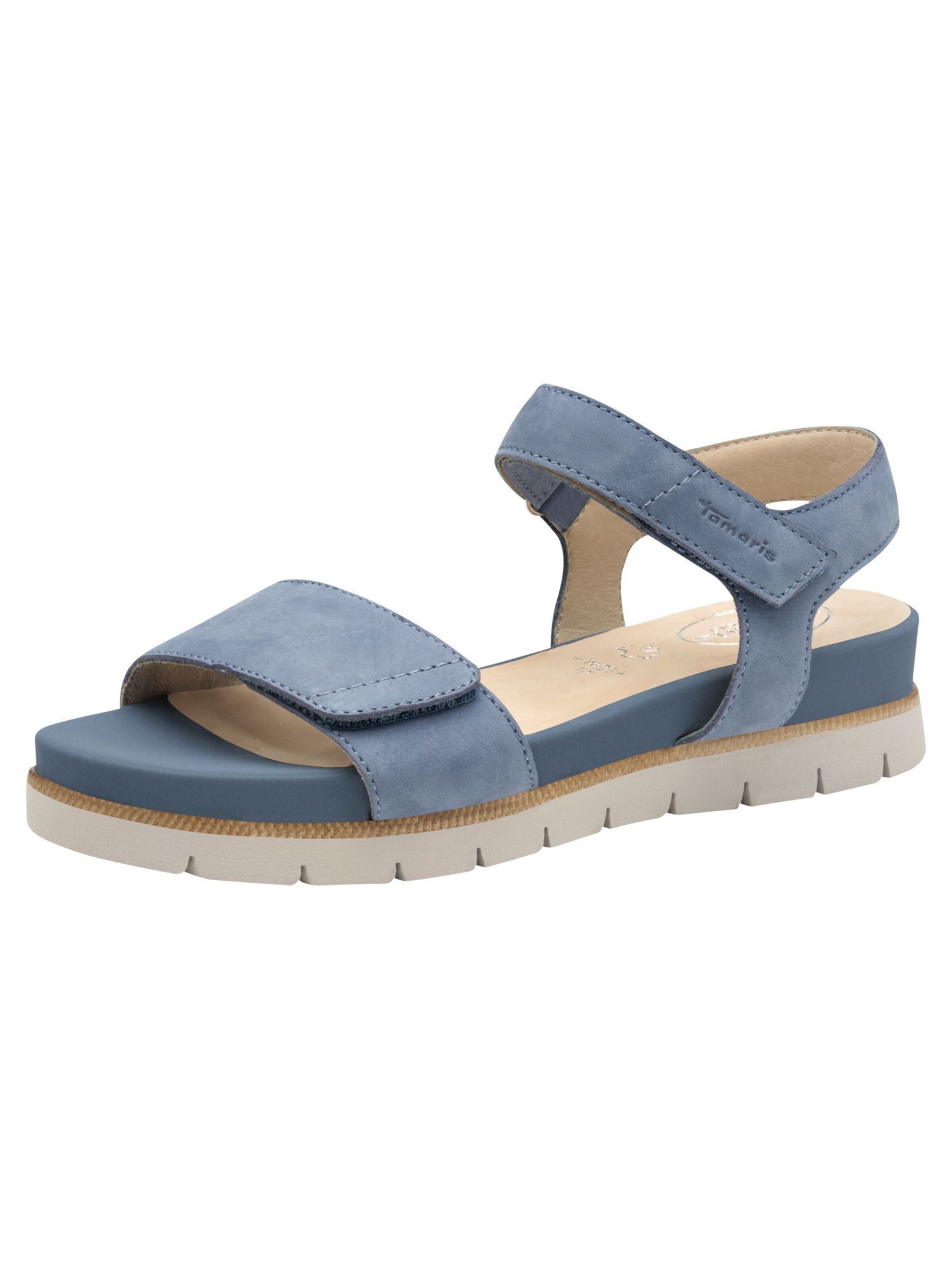 Sandales Tamaris en bleu : devant