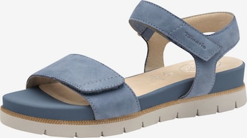 Sandales Tamaris en bleu : devant