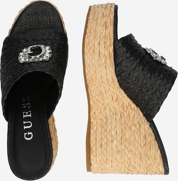 GUESS Pantolette 'ELSIA' i svart