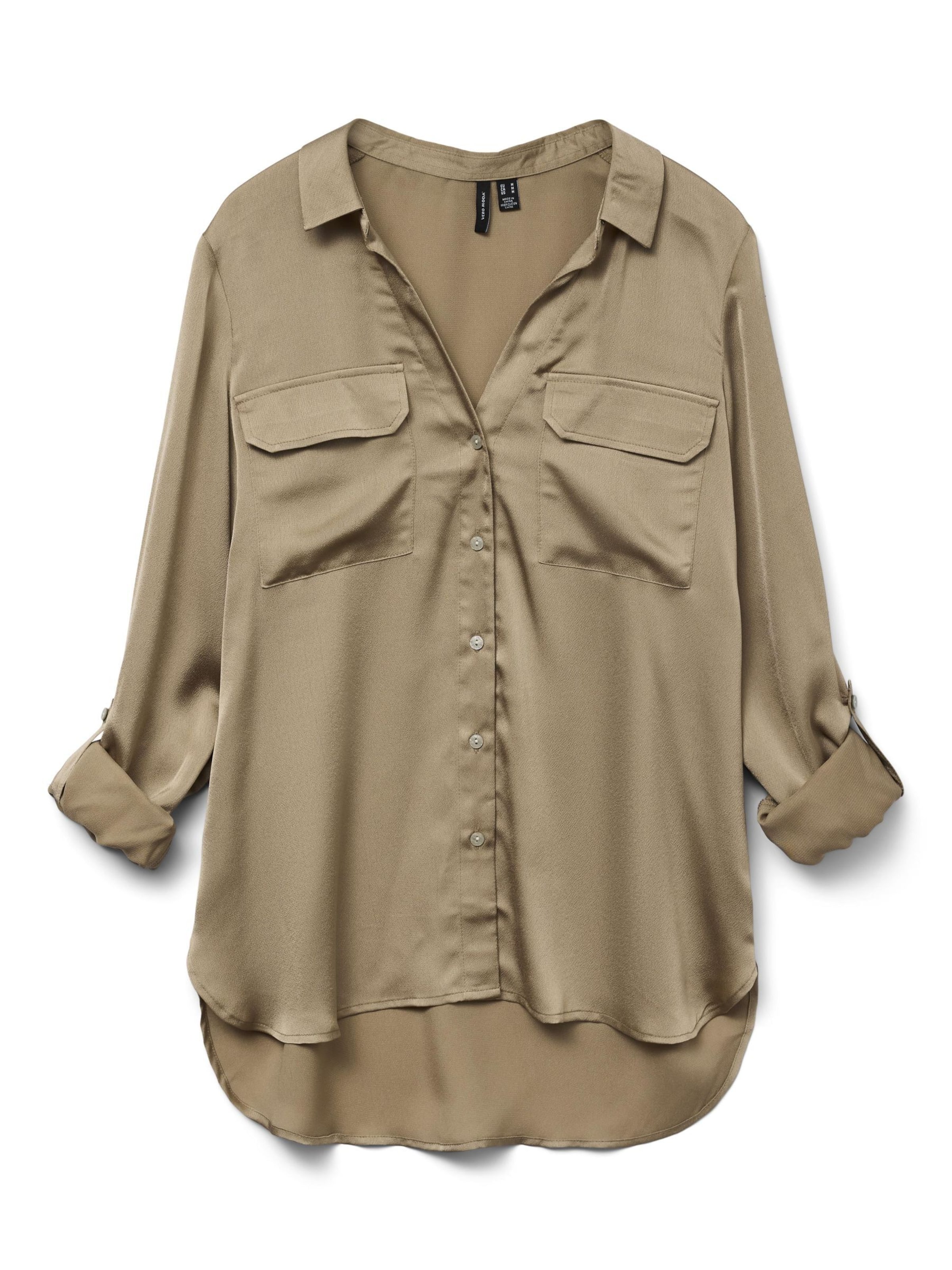 VERO MODA Bluse 'LOU' i beige: forside