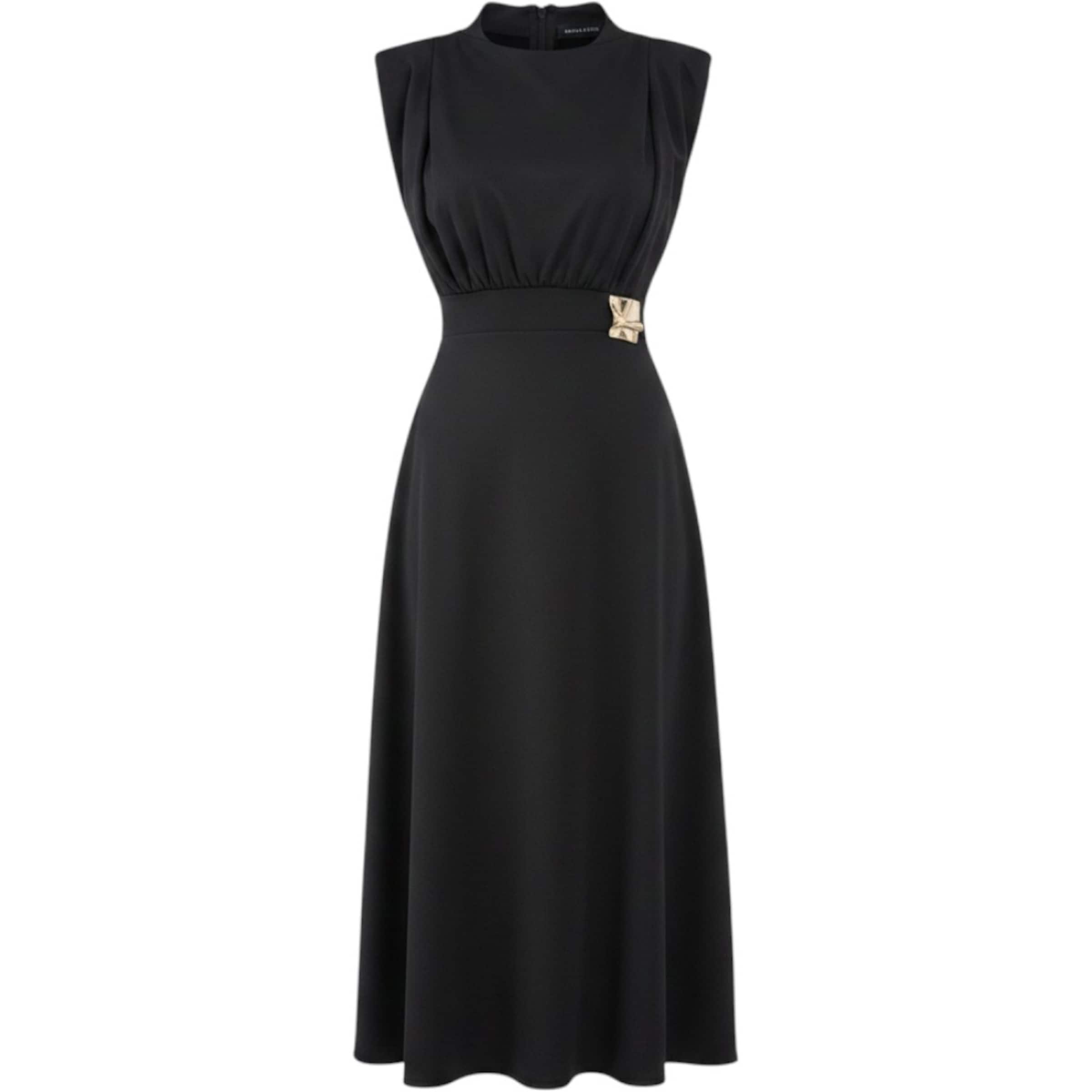 WOMAN VISION Kleid in Schwarz: Vorderseite