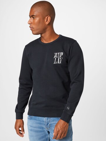 REPLAY Sweatshirt in Schwarz: Vorderseite
