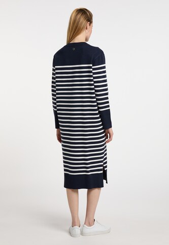 DreiMaster Maritim Knitted dress 'Ikita' in Blue